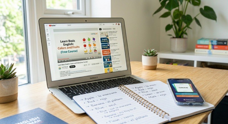 Herramientas para complementar el aprendizaje de inglés desde cero con YouTube